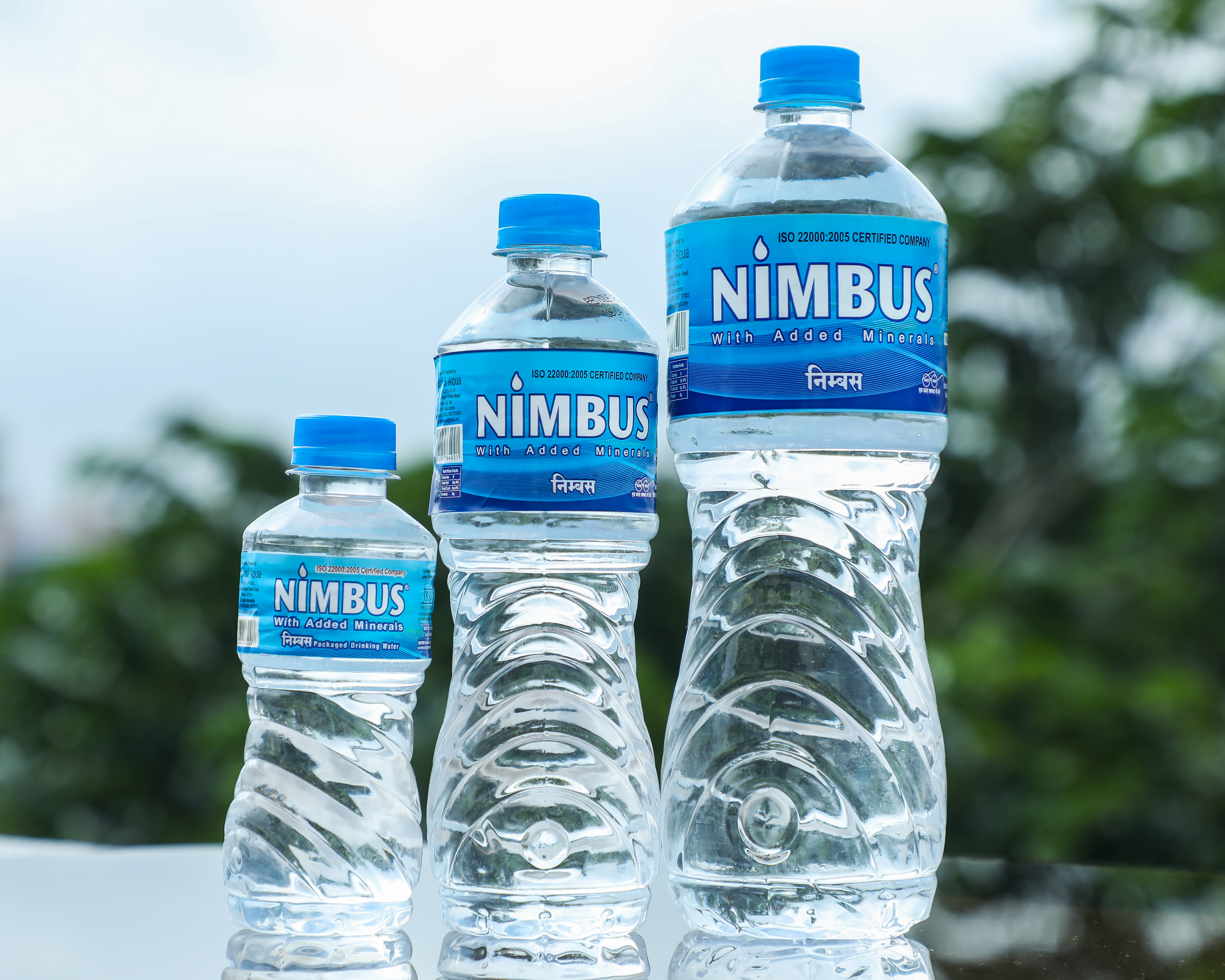 Single Nimbus bottle product photograph